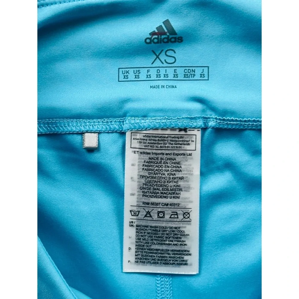 Adidas Skort Women XS Blue Athletic‎ Pockets Stretch Pull On Tennis Activewear